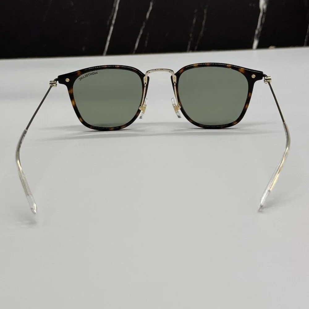NEW MONTBLANC SUNGLASSES MEN HAVANA GOLD EYEWEAR MONTBLANC MB0295S 002